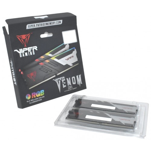 Оперативная память Patriot Memory VIPER Venom RGB 32 ГБ (16 ГБ x 2 шт.) DDR5 7200 МГц DIMM CL34 (PVVR532G720C34K) 5