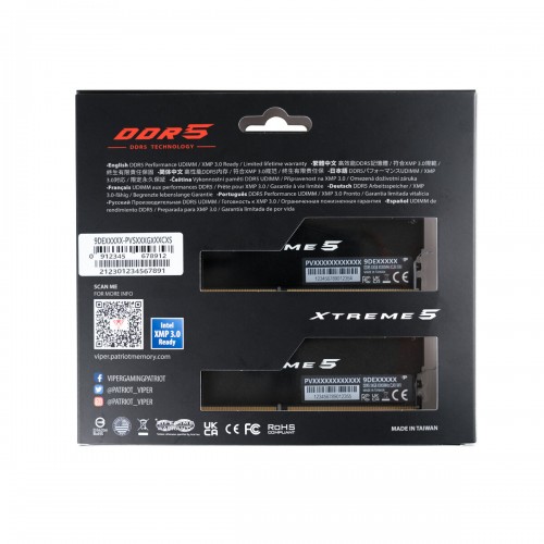 Оперативная память Patriot Memory Viper Xtreme 5 48 ГБ (24 ГБ x 2 шт.) DDR5 8200 МГц DIMM CL38 (PVX548G82C38K) 2