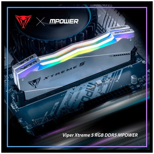 Оперативная память Patriot Memory Viper Xtreme 5 RGB 32 ГБ (16 ГБ x 2 шт.) DDR5 8000 МГц DIMM CL38 (PVXR532G80C38KM) 3