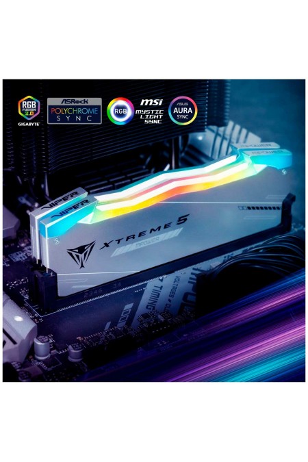Оперативная память Patriot Memory Viper Xtreme 5 RGB 32 ГБ (16 ГБ x 2 шт.) DDR5 8000 МГц DIMM CL38 (PVXR532G80C38KM) 6