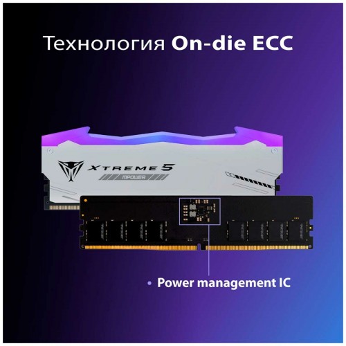 Оперативная память Patriot Memory Viper Xtreme 5 RGB 32 ГБ (16 ГБ x 2 шт.) DDR5 8000 МГц DIMM CL38 (PVXR532G80C38KM) 7