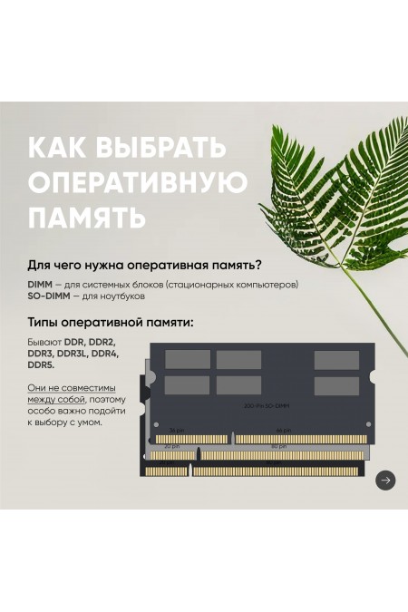 Оперативная память Samsung 16 ГБ DDR4 2400 МГц SODIMM CL17 (M471A2K43CB1-CRC) 2