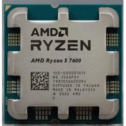 Процессор AMD Ryzen 5 7600 (100-000001015) (AM5, 6 x 3800 МГц), OEM