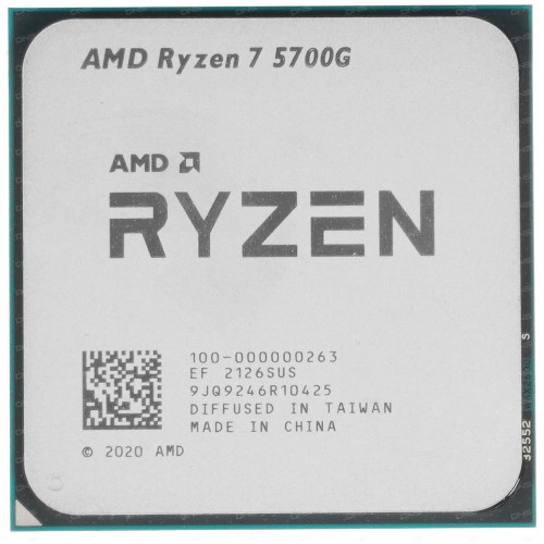 Процессор AMD Ryzen 7 5700 AM4, 8 x 3700 МГц (100-000000743), OEM 