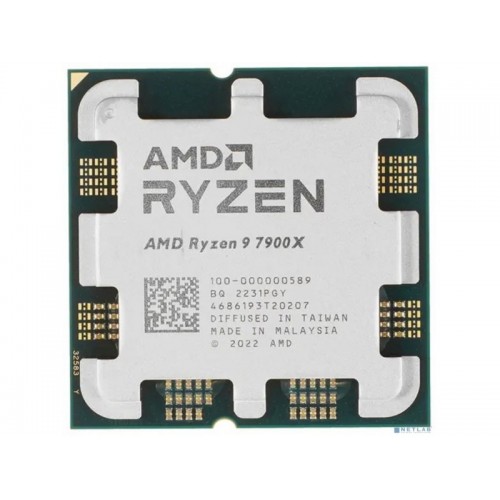 Процессор AMD Ryzen 9 7900X (100-000000589) (AM5, 12 x 4700 МГц), OEM 1