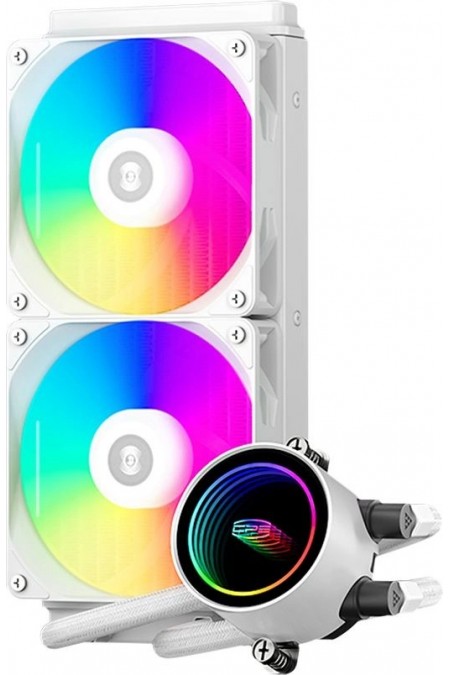Система водяного охлаждения PcCooler DA240 WH ARGB (DA240-WHAWXX-GL) (белый) 