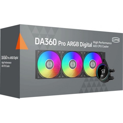 Система водяного охлаждения PcCooler DA360 Pro Digital BK ARGB (DA360PRO-BKAWXL-GL) (черный) 3
