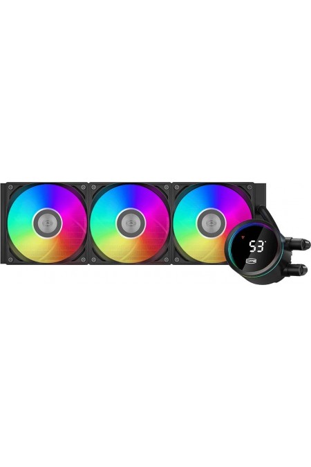 Система водяного охлаждения PcCooler DA360 Pro Digital BK ARGB (DA360PRO-BKAWXL-GL) (черный) 4