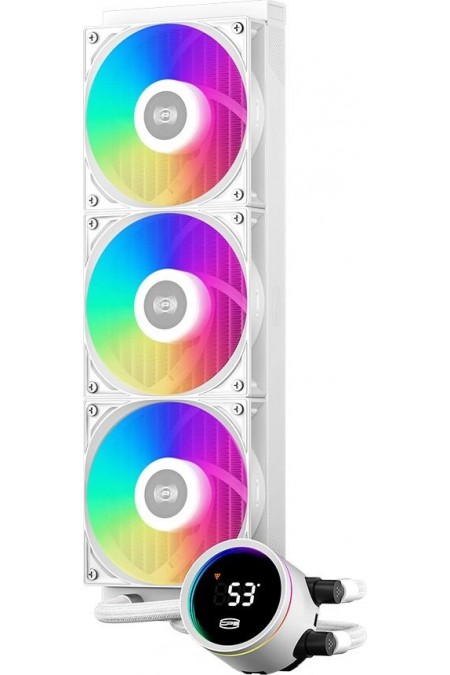 Система водяного охлаждения PcCooler DA360 Pro Digital WH ARGB (DA360PRO-WHAWXL-GL) (белый) 2