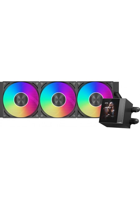 Система водяного охлаждения PcCooler DC360 Pro Display ARGB (DC360PRO-BKAWXY-GL) (черный) 
