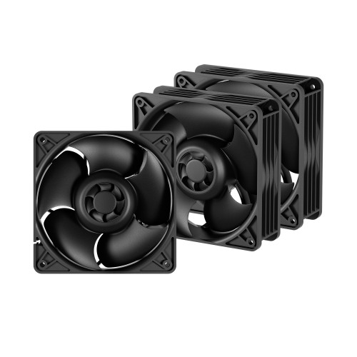 Комплект вентиляторов для корпуса Arctic S12038-8K 3 Pack (ACFAN00302A) (черный) 