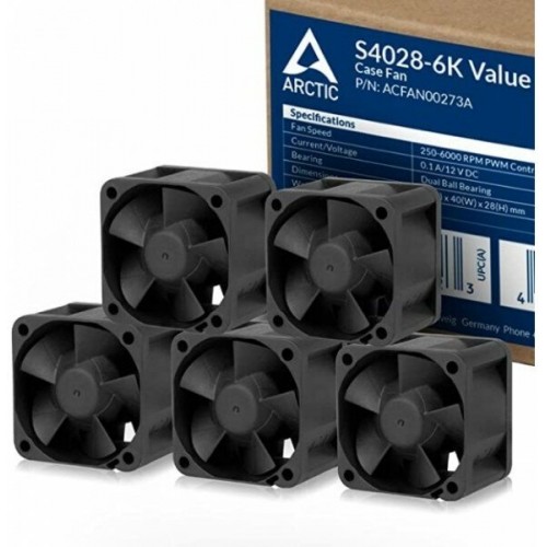Комплект вентиляторов для корпуса Arctic S4028-6K (5 шт.) (ACFAN00273A) (черный) 2