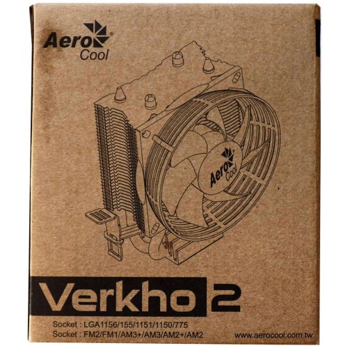 Кулер для процессора AeroCool Verkho 2 PWM (черный/серебристый) 7