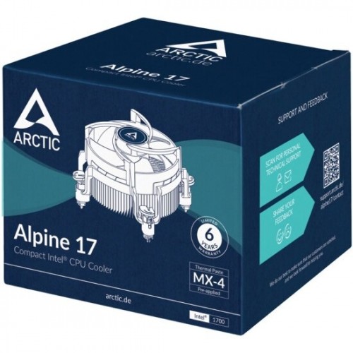 Кулер для процессора Arctic Alpine 17 (ACALP00040A) (серебристый/черный/белый) 7