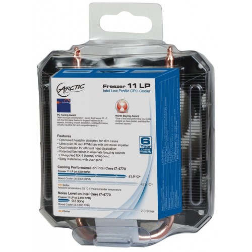 Кулер для процессора Arctic Freezer 11 LP (UCACO-P2000000-BL) (серебристый/черный/белый) 6