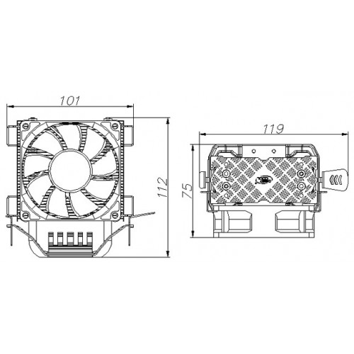 Кулер для процессора Deepcool ICE EDGE MINI FS V2.0 (черный/серебристый) 5