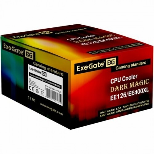 Кулер для процессора ExeGate Dark Magic EE126R-PWM.RGB (EX286157RUS) (черный) 6