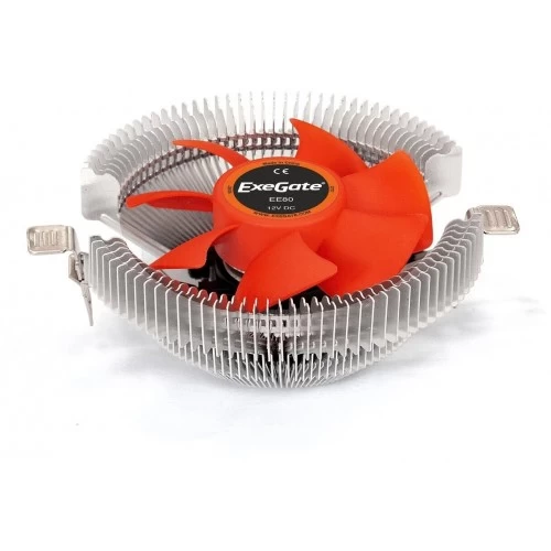 Кулер для процессора ExeGate EE80 (EX286144RUS) (серебристый/оранжевый) 