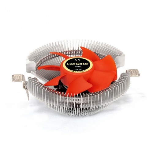 Кулер для процессора ExeGate EE80 (EX286144RUS) (серебристый/оранжевый) 2
