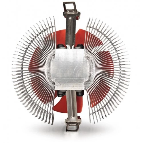 Кулер для процессора ExeGate EE80 (EX286144RUS) (серебристый/оранжевый) 4