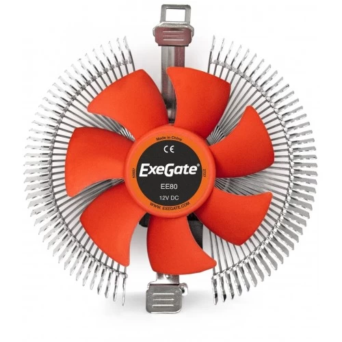 Кулер для процессора ExeGate EE80 (EX286144RUS) (серебристый/оранжевый) 8