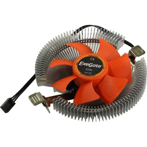 Кулер для процессора ExeGate EE80 (EX286144RUS) (серебристый/оранжевый) 9