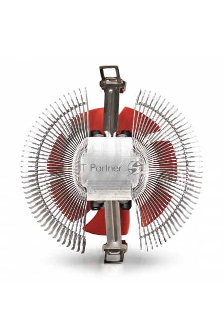 Кулер для процессора ExeGate EE80-PWM (EX286145RUS) (серебристый/оранжевый) 3