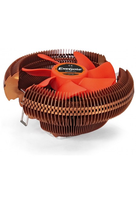 Кулер для процессора ExeGate EE90-Cu (EX286151RUS) (медный/оранжевый) 