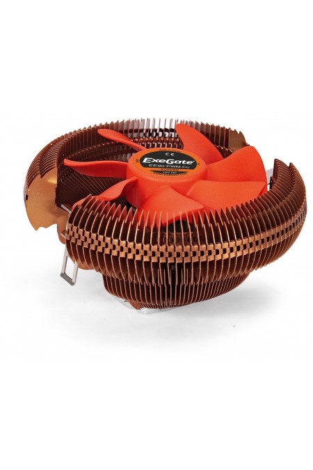 Кулер для процессора ExeGate EE90-PWM.Cu (EX286152RUS) (медный/оранжевый) 