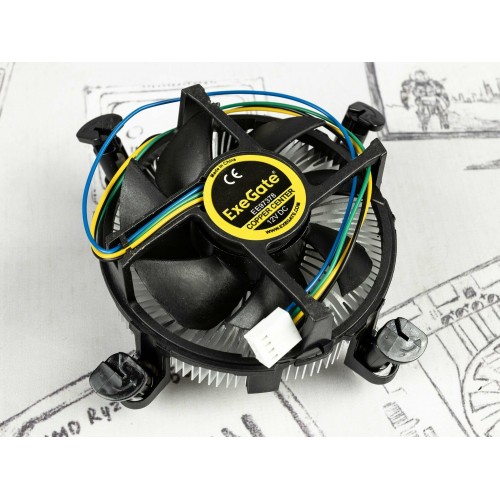 Кулер для процессора ExeGate EЕ97378 (EX283278RUS) (черный) 7