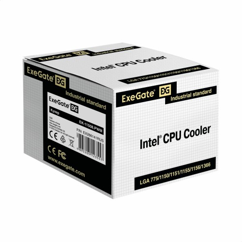 Кулер для процессора ExeGate EK-11508.PWM (EX286141RUS) (белый/черный) 6