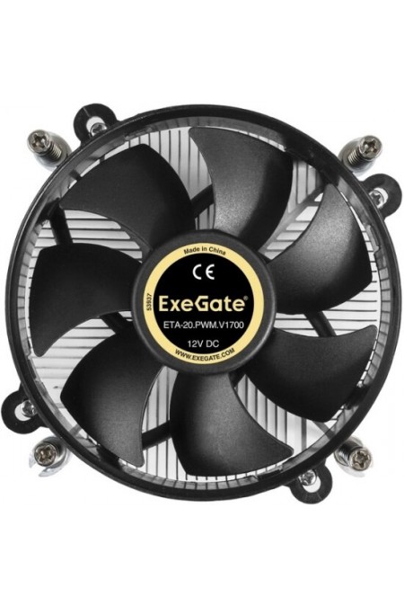 Кулер для процессора ExeGate ETA-20.PWM.V1700 (EX292655RUS) (черный) 1