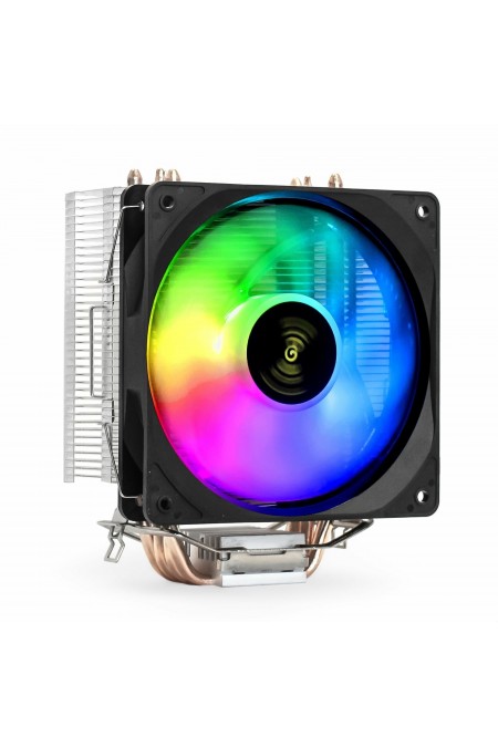 Кулер для процессора ExeGate Wizard EXX400V2-PWM. FRGB (черный/серебристый) 