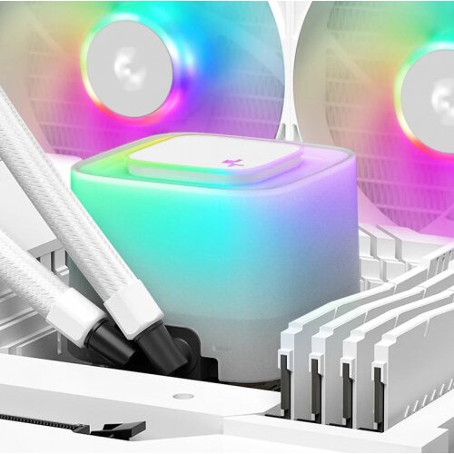Система жидкостного охлаждения DeepСool LE240 V2 WH (R-LE360-BKAMMC-G-2) (белый) 7