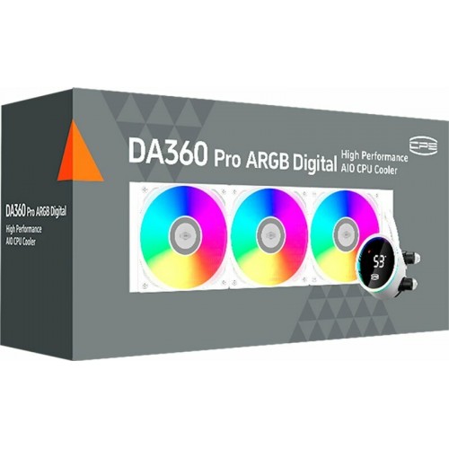 Система жидкостного охлаждения PCCooler DA360 Pro ARGB Digital WH (белый) 4