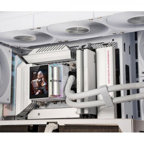 Система жидкостного охлаждения PCCooler DS360 Display WH (белый) 1