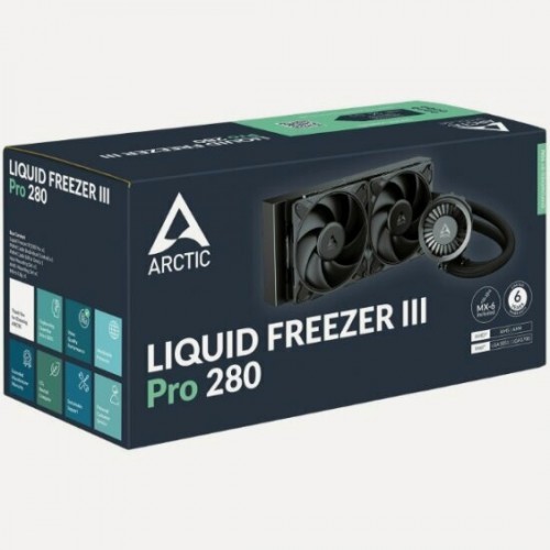 Система водяного охлаждения Arctic Cooling Liquid Freezer III Pro 280 Multi Compatible All-In-One CPU Water Cooler (ACFRE00179A) (черный) 3