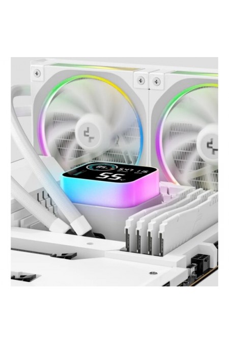 Система водяного охлаждения Deepcool LQ360 Ultra ARGB (R-LQ360-WHASMC-G-1) (белый) 7