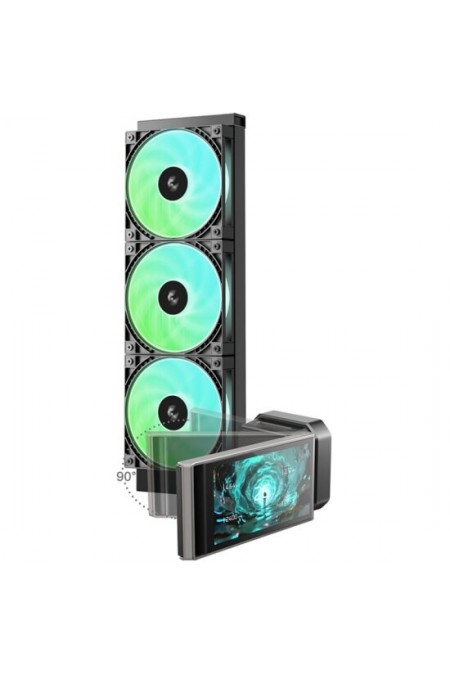 Система водяного охлаждения Deepcool LT360 Vision ARGB (R-LT360VISION-BKAMMC-G-1) (черный) 7