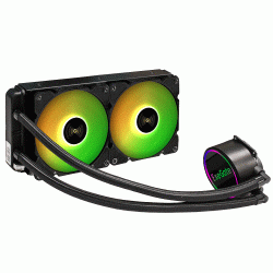 Система водяного охлаждения ExeGate EX293458RUS BlackWater-240.PWM.ARGB (черный)