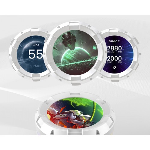 Система водяного охлаждения ID-Cooling SL240 (белый) 7