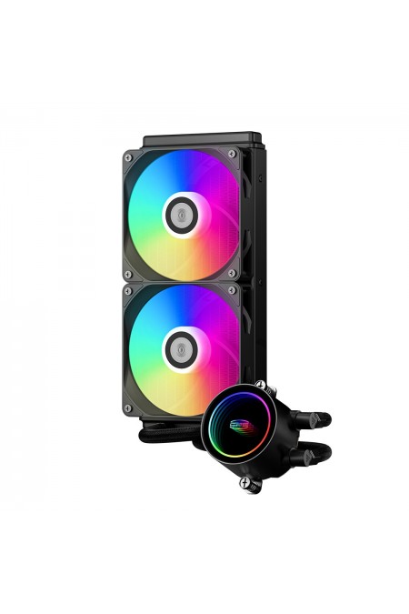 Система водяного охлаждения PcCooler DA240 BK ARGB (DA240-BKAWXX-GL) (черный) 