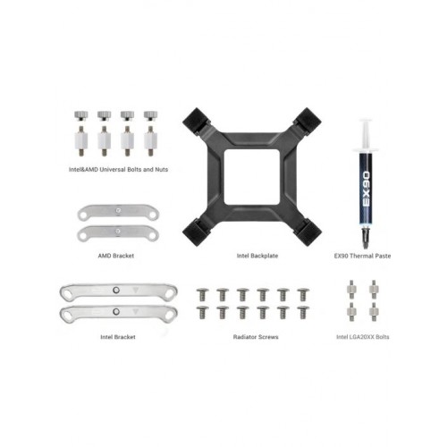 Система водяного охлаждения PcCooler DA360 Pro ARGB (DA360PRO-WHAWXX-GL) (белый) 7