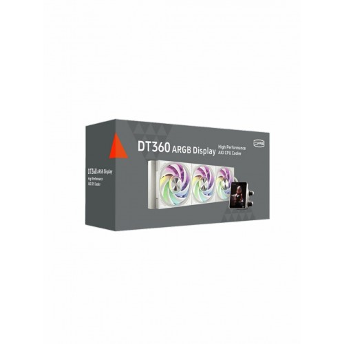 Система водяного охлаждения PCCooler DT360 ARGB Display WH (белый) 7