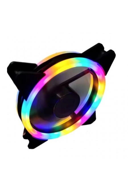 Венилятор для корпуса Gembird D12025S12L-CF (цветной) 