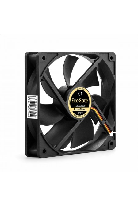 Вентилятор для копуса ExeGate ExtraSilent ES12025B3P (EX295243RUS) (черный) 1