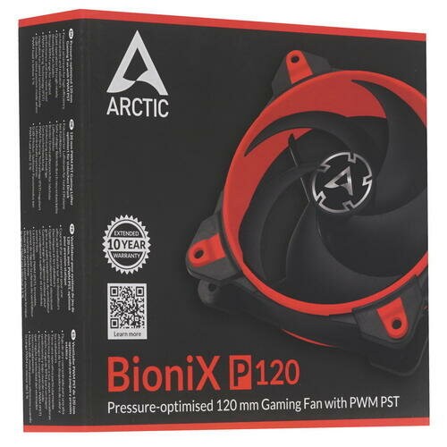 Вентилятор для корпуса Arctic BioniX P120 (ACFAN00115A) (черный/красный) 6
