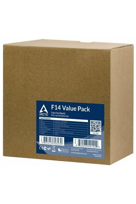 Вентилятор для корпуса Arctic F14 Black Value Pack Black (ACFAN00233A) (черный) 7