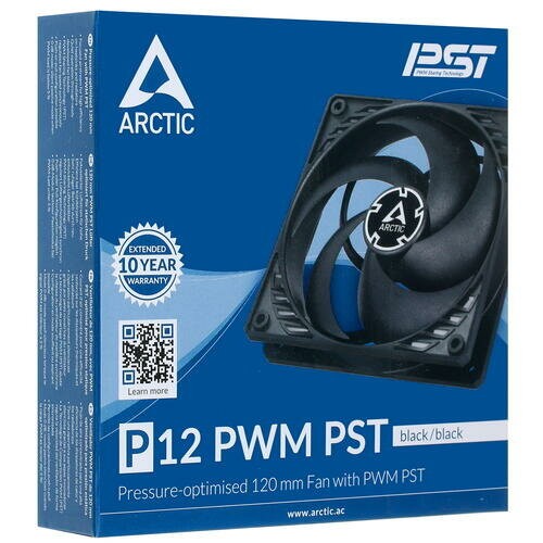 Вентилятор для корпуса Arctic P12 PWM PST (ACFAN00170A) (черный) 8