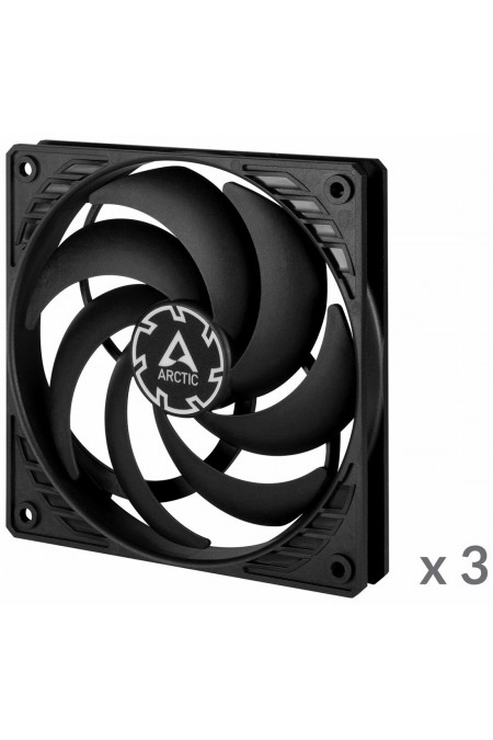 Вентилятор для корпуса ARCTIC P12 SLIM PWM PST -3 Pack (ACFAN00275A) (черный) 1